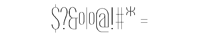 PPTalisman CompressedHairline Instance Font OTHER CHARS
