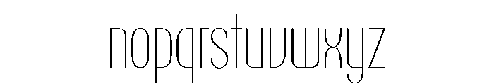 PPTalisman CompressedHairline Instance Font LOWERCASE