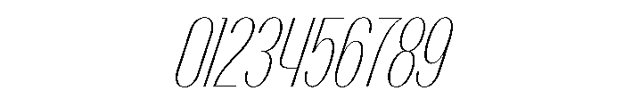 PPTalisman CompressedHairlineItalic Instance Font OTHER CHARS