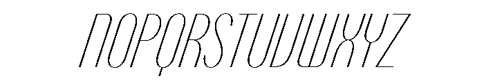 PPTalisman CompressedHairlineItalic Instance Font UPPERCASE