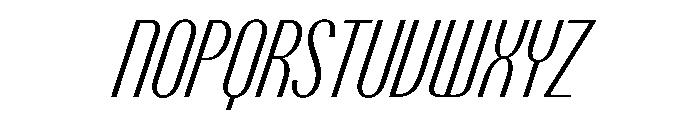 PPTalisman CompressedLightItalic Instance Font UPPERCASE