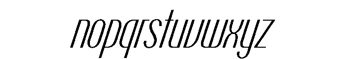 PPTalisman CompressedLightItalic Instance Font LOWERCASE