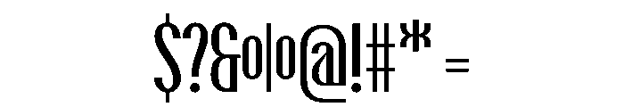 PPTalisman CompressedMedium Instance Font OTHER CHARS