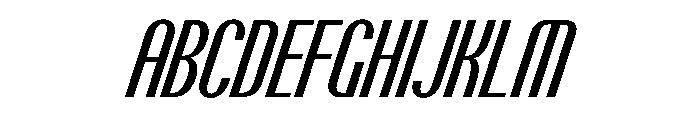 PPTalisman CompressedMediumItalic Instance Font UPPERCASE