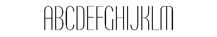 PPTalisman CompressedThin Instance Font UPPERCASE