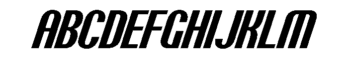 PPTalisman CondensedBoldItalic Instance Font UPPERCASE