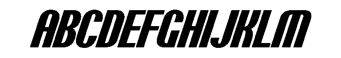 PPTalisman CondensedExtraboldItalic Instance Font UPPERCASE