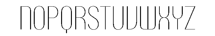 PPTalisman CondensedHairline Instance Font UPPERCASE