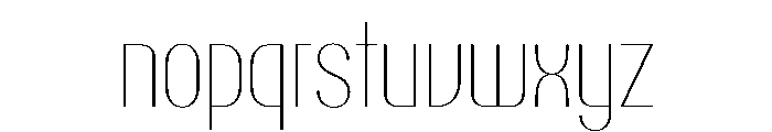 PPTalisman CondensedHairline Instance Font LOWERCASE