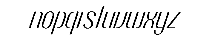 PPTalisman CondensedLightItalic Instance Font LOWERCASE
