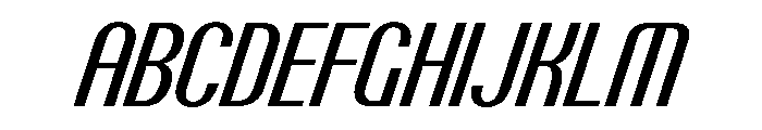 PPTalisman CondensedMediumItalic Instance Font UPPERCASE