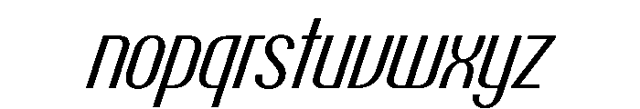 PPTalisman CondensedRegularItalic Instance Font LOWERCASE