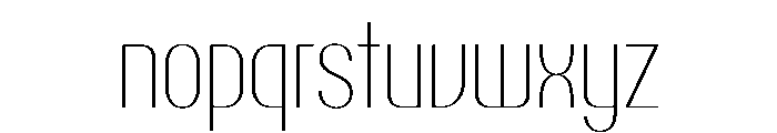 PPTalisman CondensedThin Instance Font LOWERCASE