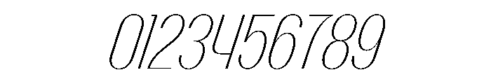 PPTalisman CondensedThinItalic Instance Font OTHER CHARS