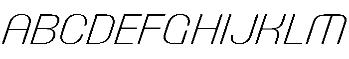 PPTalisman ExtralightItalic Instance Font UPPERCASE
