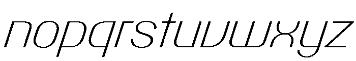 PPTalisman ExtralightItalic Instance Font LOWERCASE