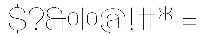 PPTalisman Hairline Instance Font OTHER CHARS