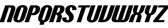 PPTalisman NarrowExtraboldItalic Instance Font UPPERCASE
