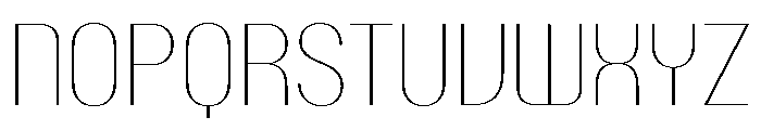 PPTalisman NarrowHairline Instance Font UPPERCASE
