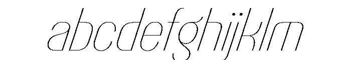 PPTalisman NarrowHairlineItalic Instance FONT