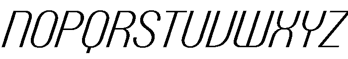 PPTalisman NarrowLightItalic Instance Font UPPERCASE
