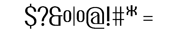 PPTalisman NarrowRegular Instance Font OTHER CHARS
