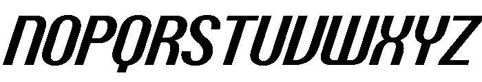 PPTalisman NarrowSemiboldItalic Instance Font UPPERCASE
