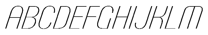 PPTalisman NarrowThinItalic Instance Font UPPERCASE
