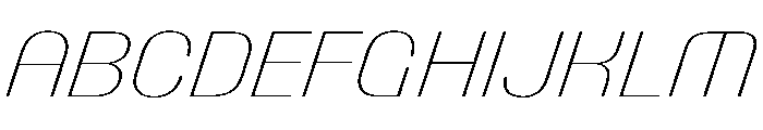 PPTalisman ThinItalic Instance Font UPPERCASE