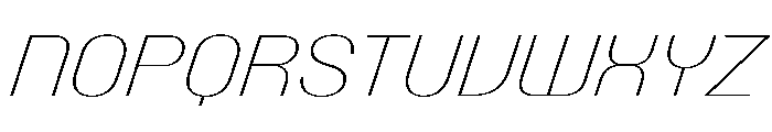 PPTalisman ThinItalic Instance Font UPPERCASE