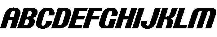 PPTalismanCompact ExtraboldItalic Instance Font UPPERCASE
