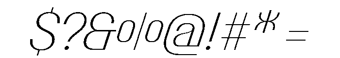 PPTalismanCompact ExtralightItalic Instance Font OTHER CHARS