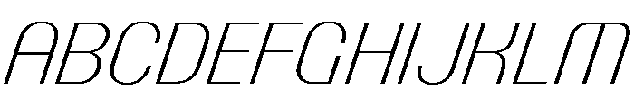 PPTalismanCompact ExtralightItalic Instance Font UPPERCASE