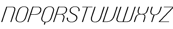PPTalismanCompact ExtralightItalic Instance Font UPPERCASE