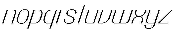 PPTalismanCompact ExtralightItalic Instance Font LOWERCASE