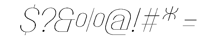PPTalismanCompact HairlineItalic Instance Font OTHER CHARS
