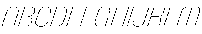 PPTalismanCompact HairlineItalic Instance Font UPPERCASE