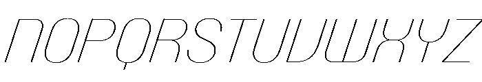 PPTalismanCompact HairlineItalic Instance Font UPPERCASE