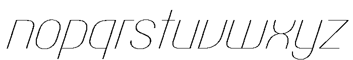 PPTalismanCompact HairlineItalic Instance Font LOWERCASE