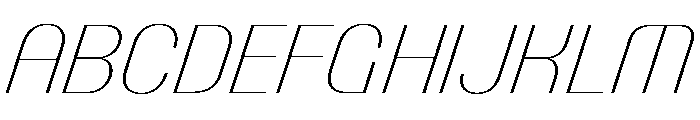 PPTalismanCompact ThinItalic Instance Font UPPERCASE