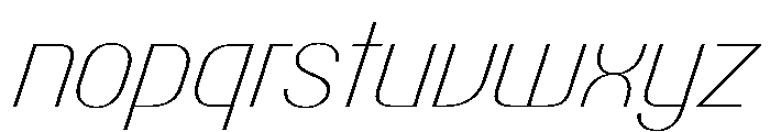 PPTalismanCompact ThinItalic Instance Font LOWERCASE