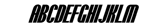 PPTalismanCompressed ExtraboldItalic Instance Font UPPERCASE