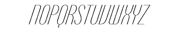 PPTalismanCompressed HairlineItalic Instance Font UPPERCASE