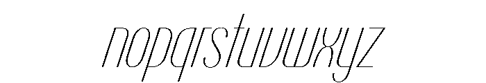 PPTalismanCompressed HairlineItalic Instance Font LOWERCASE