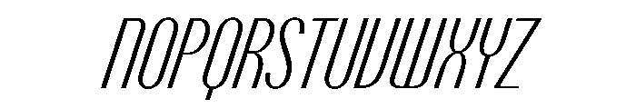 PPTalismanCompressed LightItalic Instance Font UPPERCASE