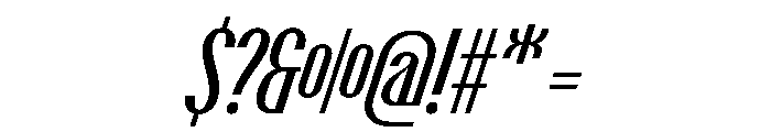 PPTalismanCompressed MediumItalic Instance Font OTHER CHARS
