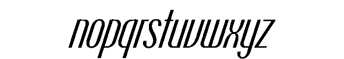 PPTalismanCompressed RegularItalic Instance Font LOWERCASE