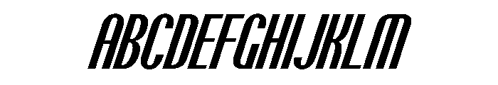 PPTalismanCompressed SemiboldItalic Instance Font UPPERCASE