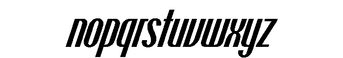 PPTalismanCompressed SemiboldItalic Instance Font LOWERCASE