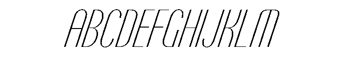 PPTalismanCompressed ThinItalic Instance Font UPPERCASE